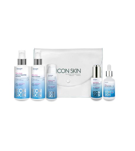 Набор ICON SKIN для удаления акне средней степени.5 средств.Проф уход для проблемной кожи. мл