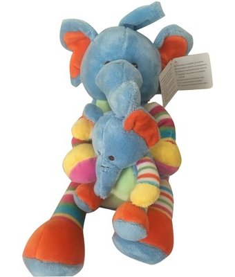 Миниатюра фотографии Мягкая игрушка bampi слонята плюш 30 см