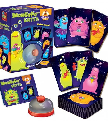 Vladi toys Настольная игра со звонком Монстро-баттл