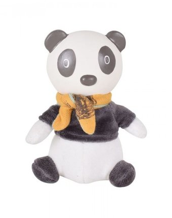 Миниатюра фотографии Мягкая игрушка tikiri с головой из каучука панда pancha 19 см