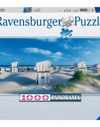 Миниатюра фотографии Ravensburger пазл панорамный пляжные корзинки на зюлте 1000 элементов
