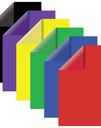 Миниатюра фотографии Brauberg картон цветной а4 тонированный в массе, 60 листов 6 цветов