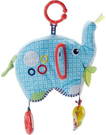 Миниатюра фотографии Мягкая игрушка-погремушка fisher-price слоненок 16 см
