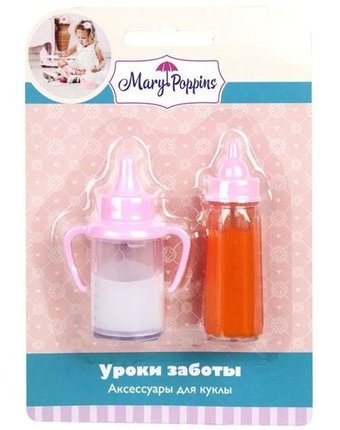 Миниатюра фотографии Набор аксессуаров для кукол mary poppins уроки заботы (2 предмета)