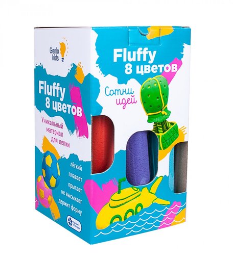 Тесто для лепки Genio Kids-Art «Fluffy 8 цветов»