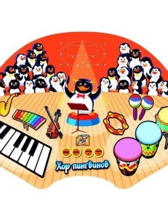 Миниатюра фотографии Игровой коврик знаток звуковой коврик хор пингвинов