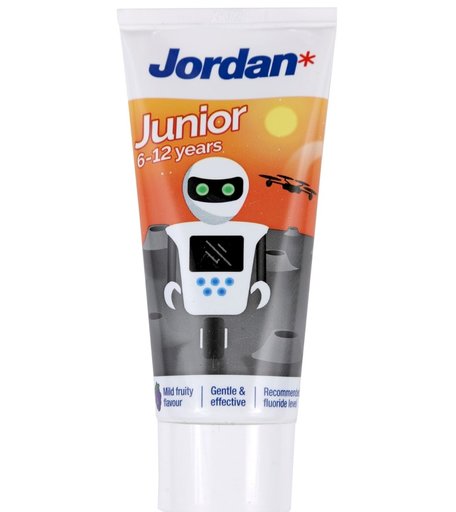 Детская зубная паста JORDAN Junior 6-12, робот шт