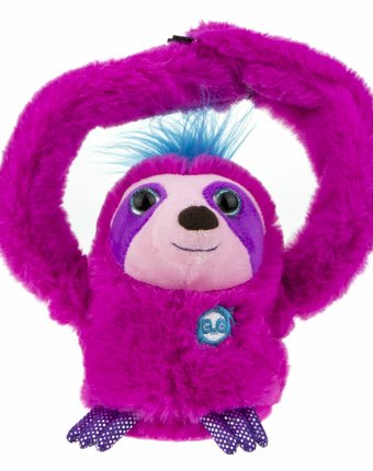 Миниатюра фотографии Интерактивная мягкая игрушка 1toy ленивец цвет: розовый
