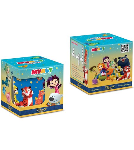 Кружка Мульт - МиМиМишки,Сказочный патруль,Деревяшки,Лео и Тиг 200 мл. в подарочной коробке