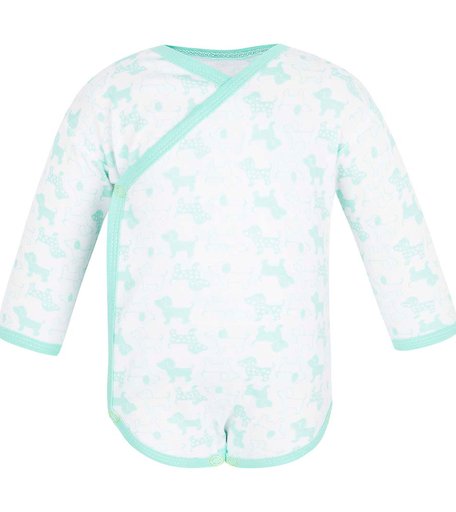 Боди Чудесные одежки Салатовые собачки