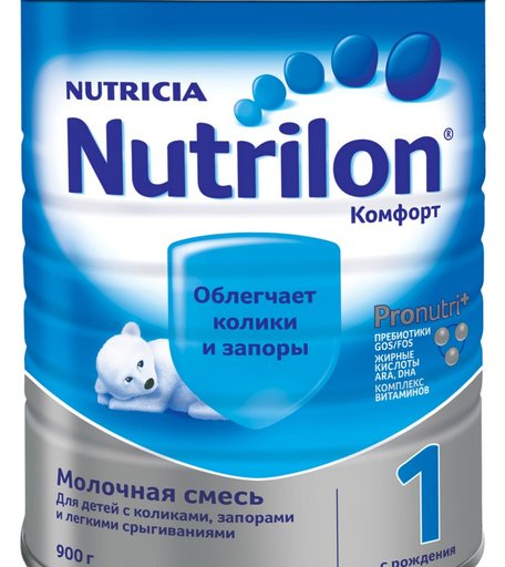 Молочная смесь Nutrilon Комфорт 1 0-6 месяцев, 900 г