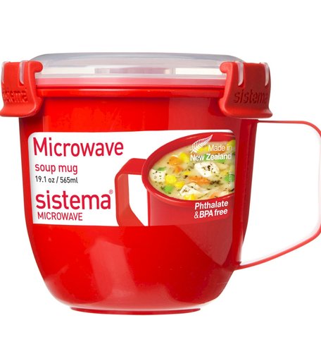 Кружка суповая Microwave SISTEMA 1142, 565 мл