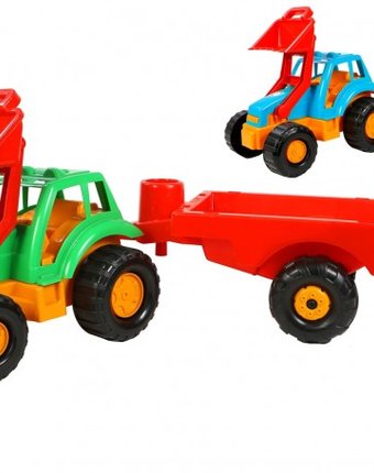 Миниатюра фотографии Orion toys трактор орион с прицепом