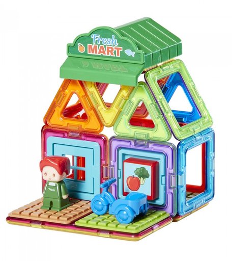 Конструктор Magformers магнитный Town Set - Mart (22 элемента)