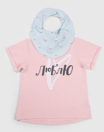 Happy Baby Набор для девочек (футболка и нагрудный фартук) Городская линейка 88007