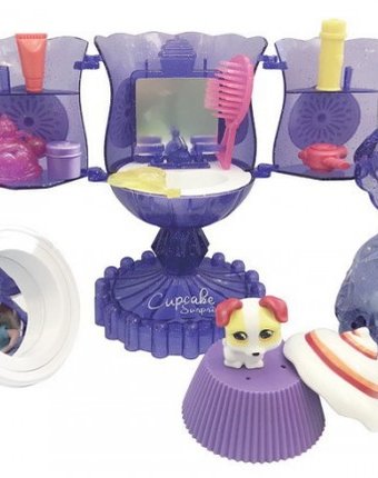 Миниатюра фотографии Emco cupcake surprise набор мороженое: туалетный столик с куклой-капкейк и питомцем