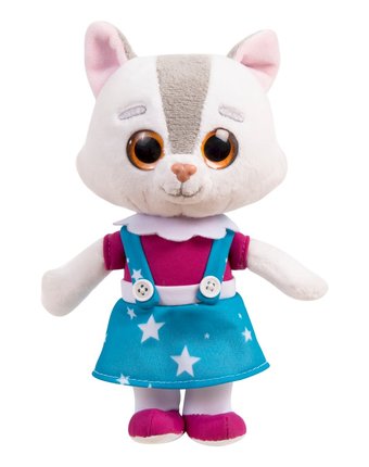 Миниатюра фотографии Мягкая игрушка кошечки-собачки алиса 22 см цвет: серый