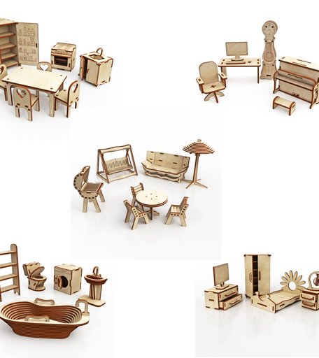 Конструктор ХэппиДом Набор мебели