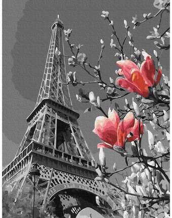 Molly Картина по номерам Весна в Париже 30х40 см