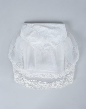Миниатюра фотографии Пеленка-уголок choupette для крещения "ваниль"