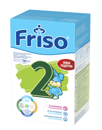 Молочная смесь Friso LockNutri 2 с 6 месяцев, 700 г