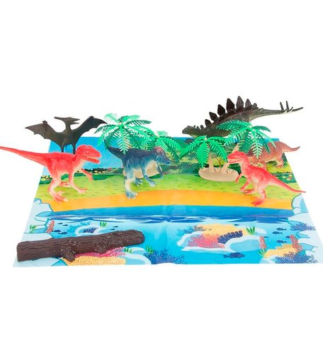 Игровой набор 1Toy Динозавры с аксессуарами 10 - 21 см