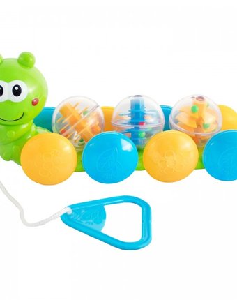 Миниатюра фотографии Каталка-игрушка bebelino гусеница с шариками 75065