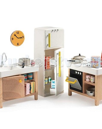 Миниатюра фотографии Djeco мебель для кукольного дома кухня