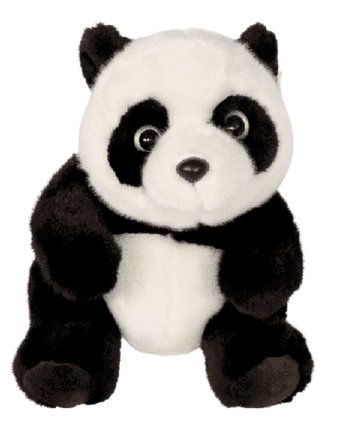 Миниатюра фотографии Мягкая игрушка super01 панда 30 см цвет: черный