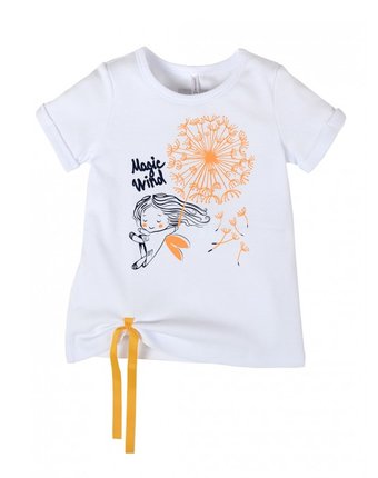 Миниатюра фотографии Мамуляндия футболка удлиненная для девочки одуванчики