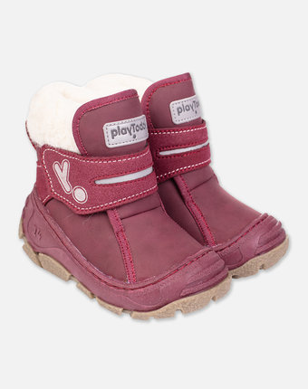 Розовые зимние ботинки для девочки