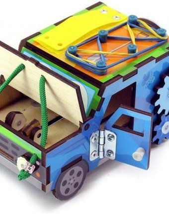 Миниатюра фотографии Деревянная игрушка тимбергрупп бизи-машинка