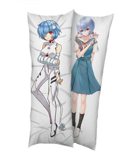 Подушка декоративная Super01 Рей Аянами Евангелион подушка, наволочка 150 х 50 см