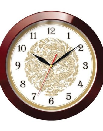 Часы Troyka настенные с рисунком Золотой дракон