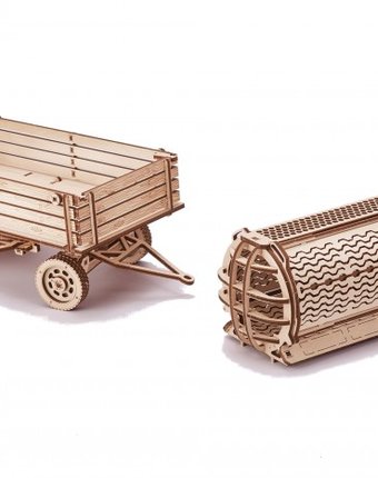 Wood Trick Механическая сборная модель Прицепы для трактора