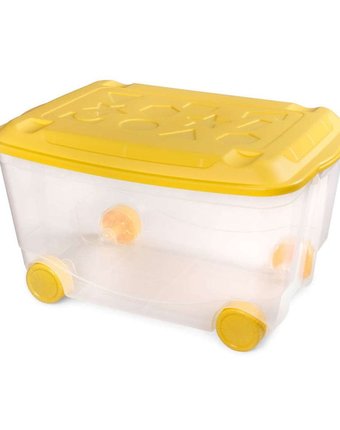 Миниатюра фотографии Ящик пластишка универсальный для игрушек на колесах 580х390х335 мм л