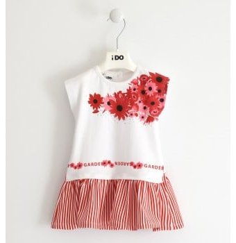 Платье детское IDO, белый, красный