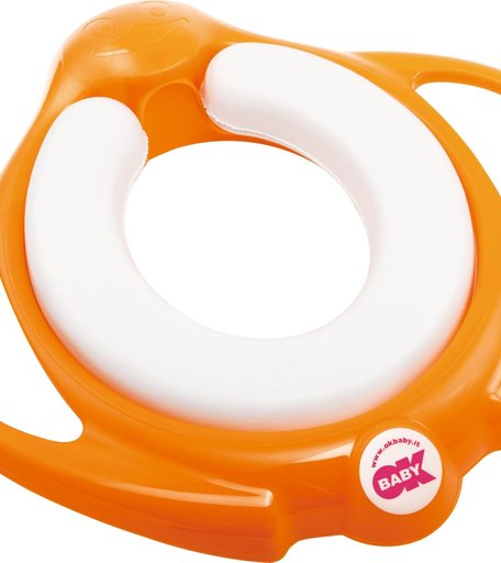 Сиденье на унитаз OK Baby Pinguo Soft, цвет: оранжевый