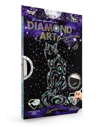 Алмазная мозаика Данко-Тойс Diamond Кошка