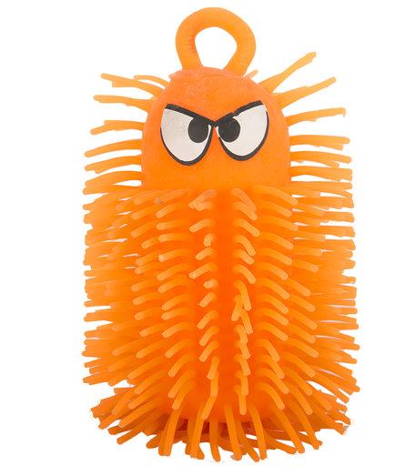 Антистресс игрушка 1Toy Ё-Ёжик Гусеница 15 см оранжевая