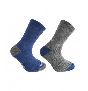 Носки шерстяные Janus, 2 пары, синий, серый