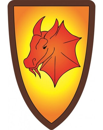 Миниатюра фотографии Древо игр треугольный щит дракон