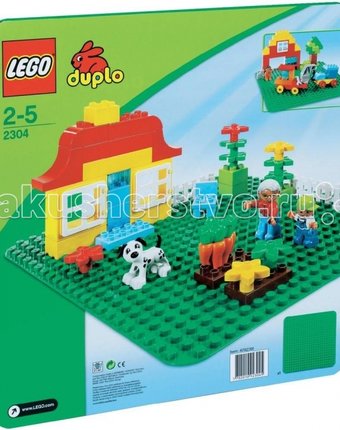 Конструктор Lego Duplo 2304 Лего Дупло Строительная пластина 38х38
