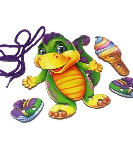 Шнуровка Издательство Учитель Динозаврик