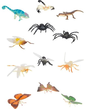 Игровой набор Играем Вместе рептилии и насекомые 5 см