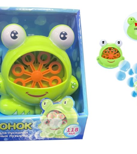 Лягушка с мыльными пузырями 1Toy Мы-Шарики 118 мл