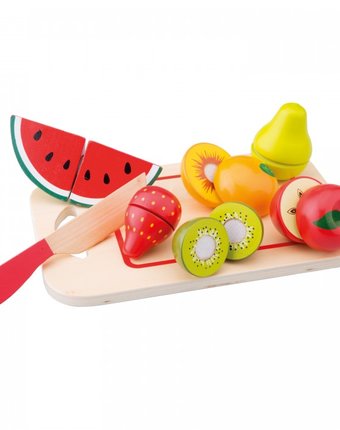 Миниатюра фотографии Деревянная игрушка new cassic toys игровой набор продуктов фрукты