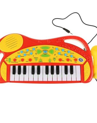 Миниатюра фотографии Музыкальный инструмент умка пианино с микрофоном и функцией записи