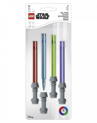 Миниатюра фотографии Lego star wars набор гелевых ручек lightsaber 4 шт.