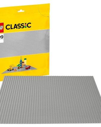 Миниатюра фотографии Конструктор lego classic 10701 строительная пластина серого цвета